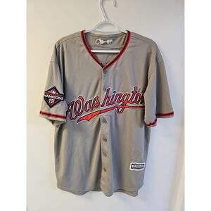 Majestic Sewn Victor Robles #16 2019 World Series Champion Nationals XL Jersey